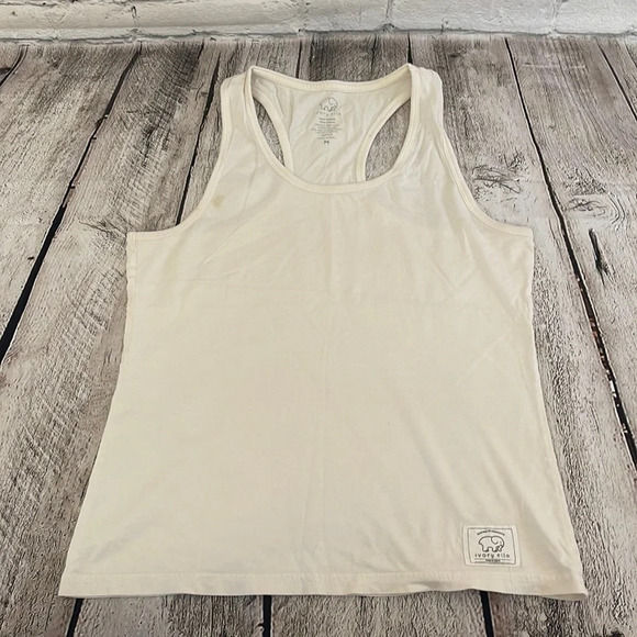ivory ella Tops - Ivory Ella white racerback tank top Medium